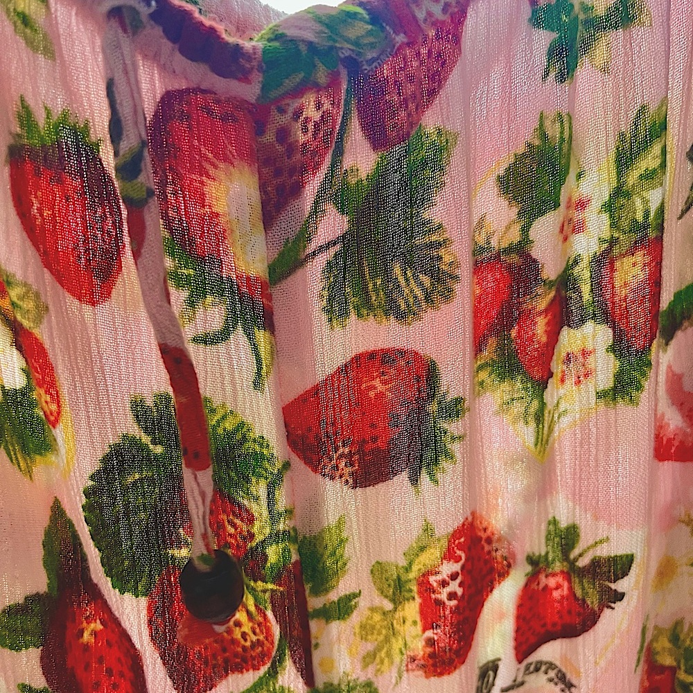 Strawberry boho beach or pajama  pantsXL